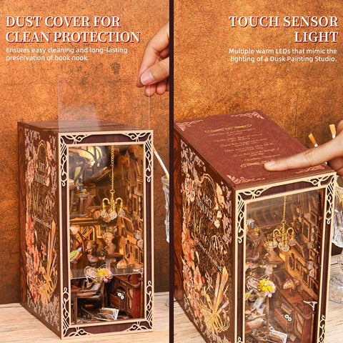 Fifijoy Painter's Day at Dusk DIY 3D Book Nook Shelf Insert