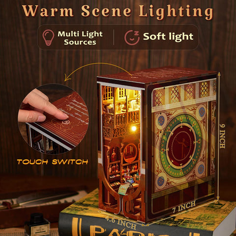 Fifijoy Roaring Twenties Speakeasy DIY Wooden Booknook Shelf Insert